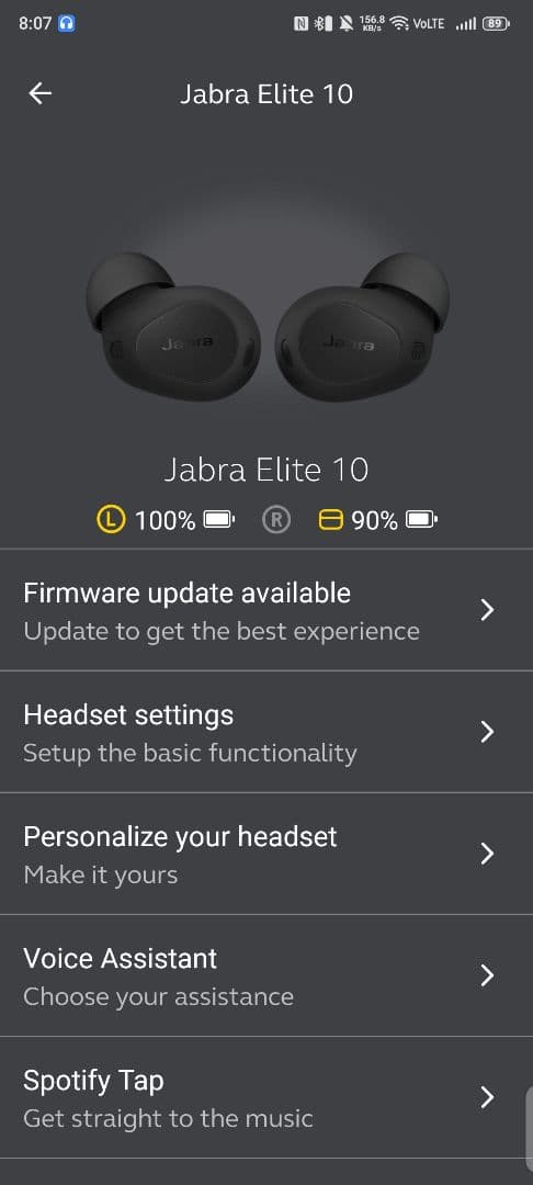 Jabra Elite 10 ワイヤレスイヤホン ブラック