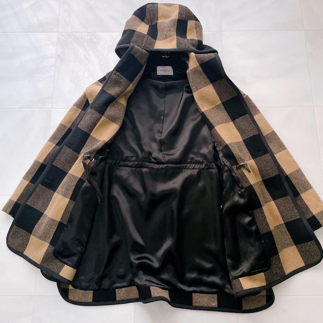 極美品✨近年 マレーラ マックスマーラ フーデッドコート 大きいサイズ 42