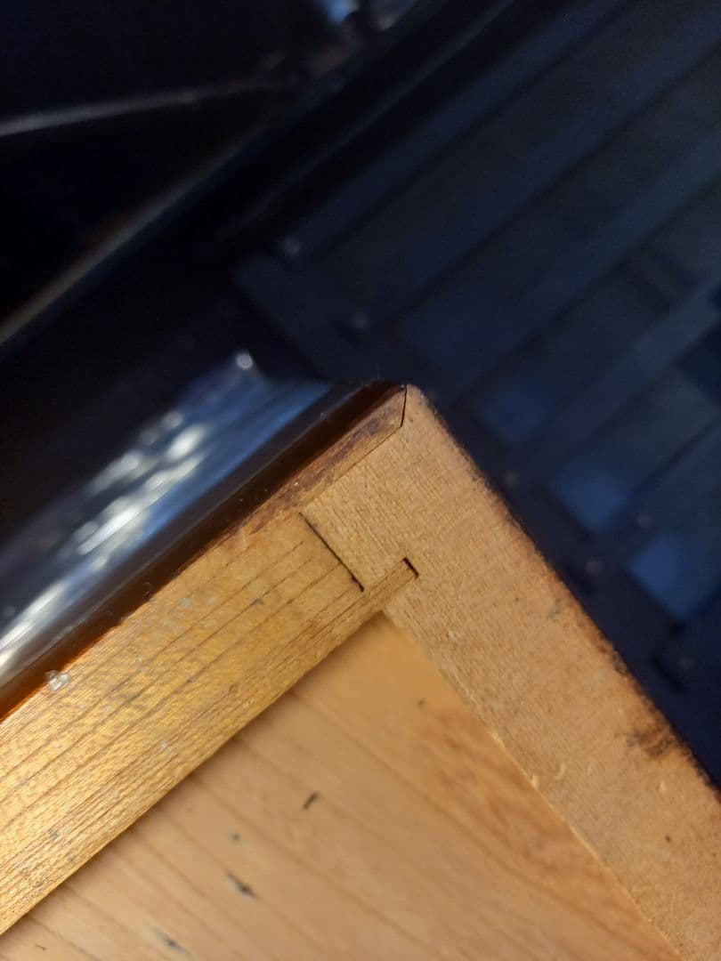 和物　高級　木組細工　欅　良杢目　無垢材　一枚板　重厚　大引き出し　五杯