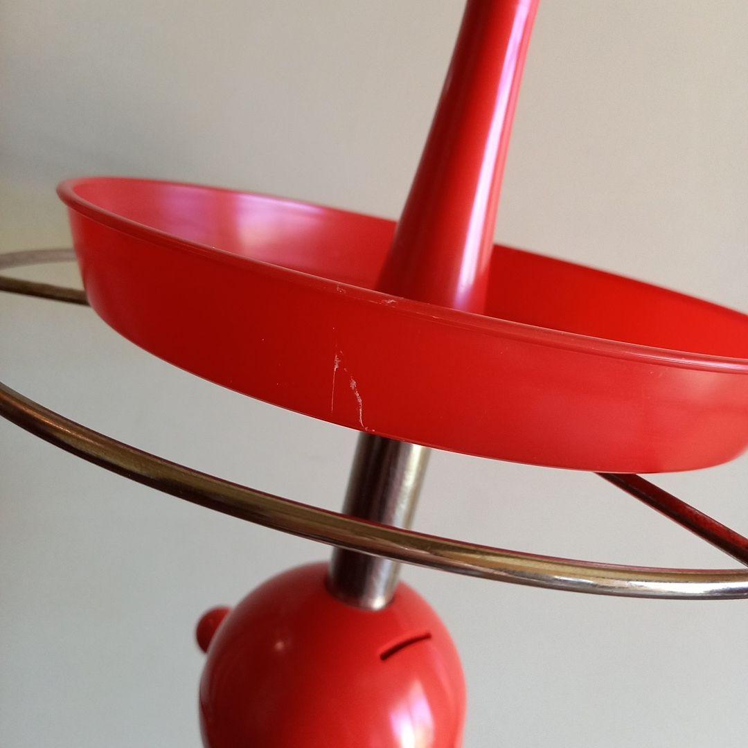 70’s スペースエイジ　ポールハンガー　昭和レトロ　貯金箱付き　当時物