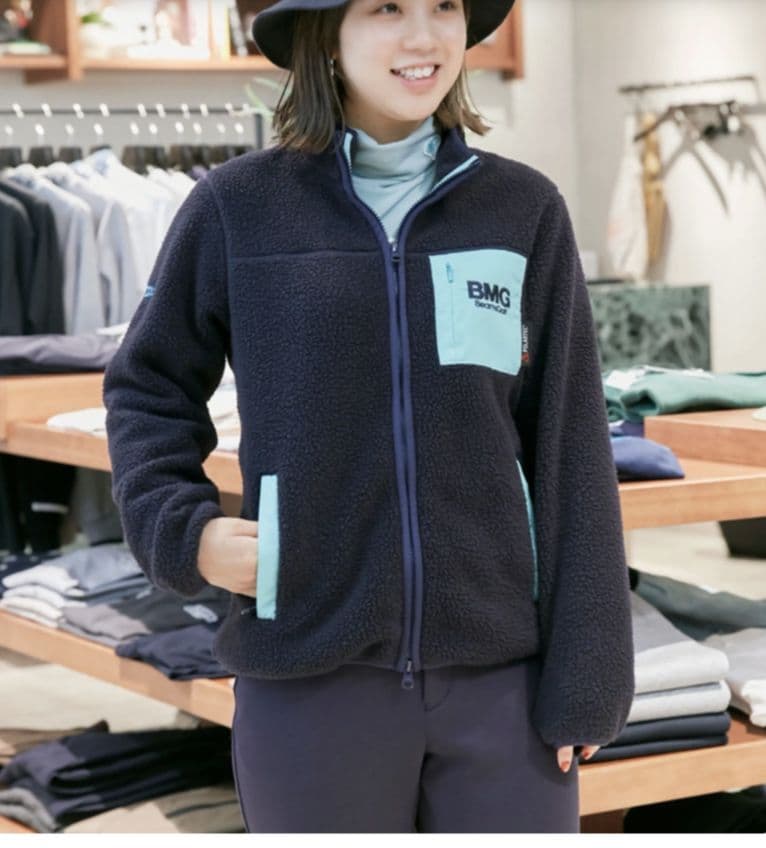 ★美品★　BEAMS GOLF　パイピング ボア ブルゾン　サイズ　S