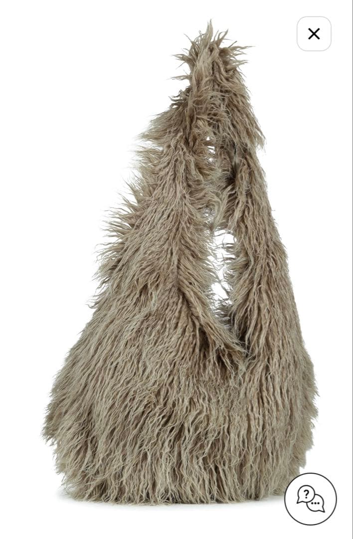 【FILTH】HAIRY FUR SHOULDER BAG / BEI