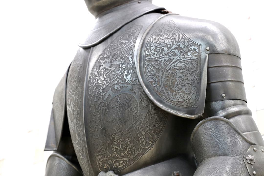 GMFH356○フランス製 アンティーク 甲冑 置物 オブジェ 西洋 195