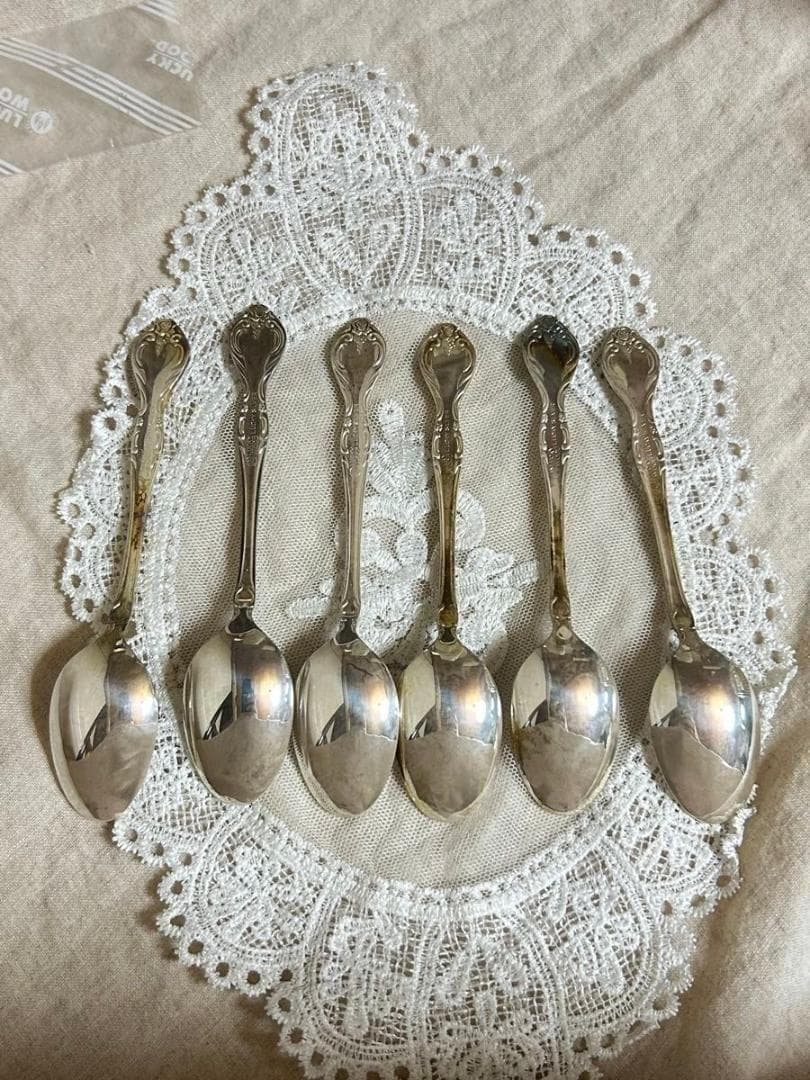 セール！ラッキーウッド　ラッキーシルバー　スプーン 6本セット カトラリー