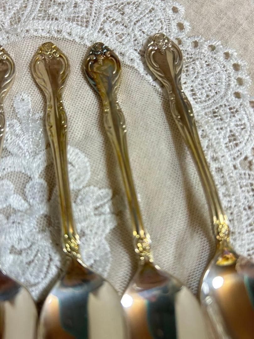 セール！ラッキーウッド　ラッキーシルバー　スプーン 6本セット カトラリー