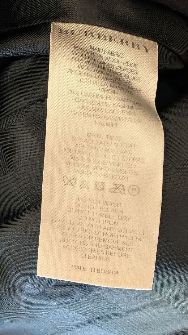 BURBERRY ウールコート ブラック UK 6