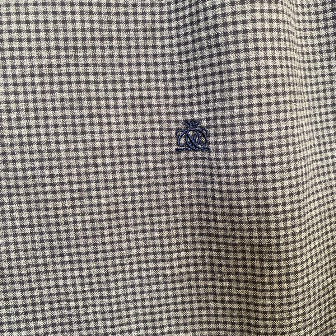 ドゥロワー drawer チェック柄ブラウス　グレー系　一度着用美品