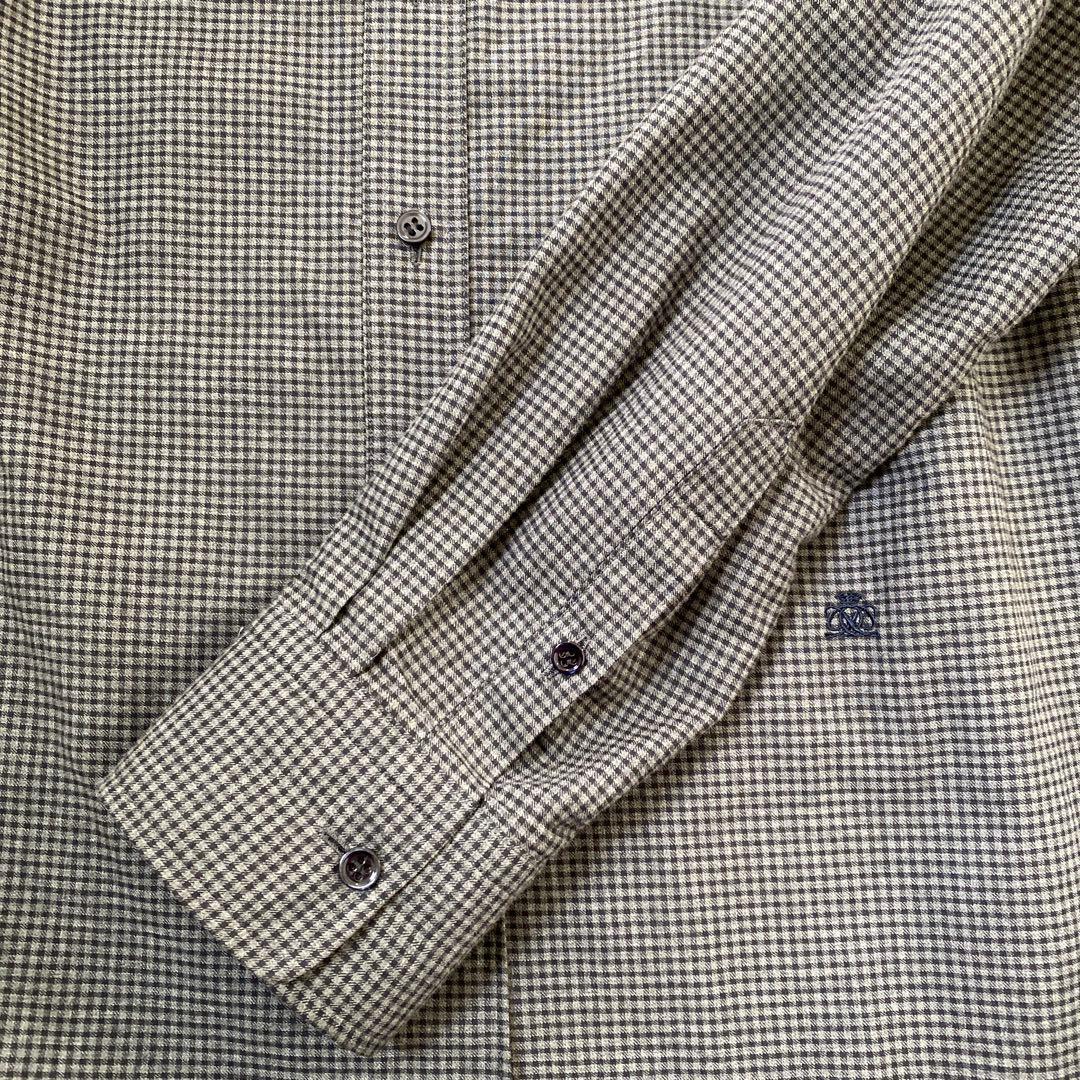 ドゥロワー drawer チェック柄ブラウス　グレー系　一度着用美品