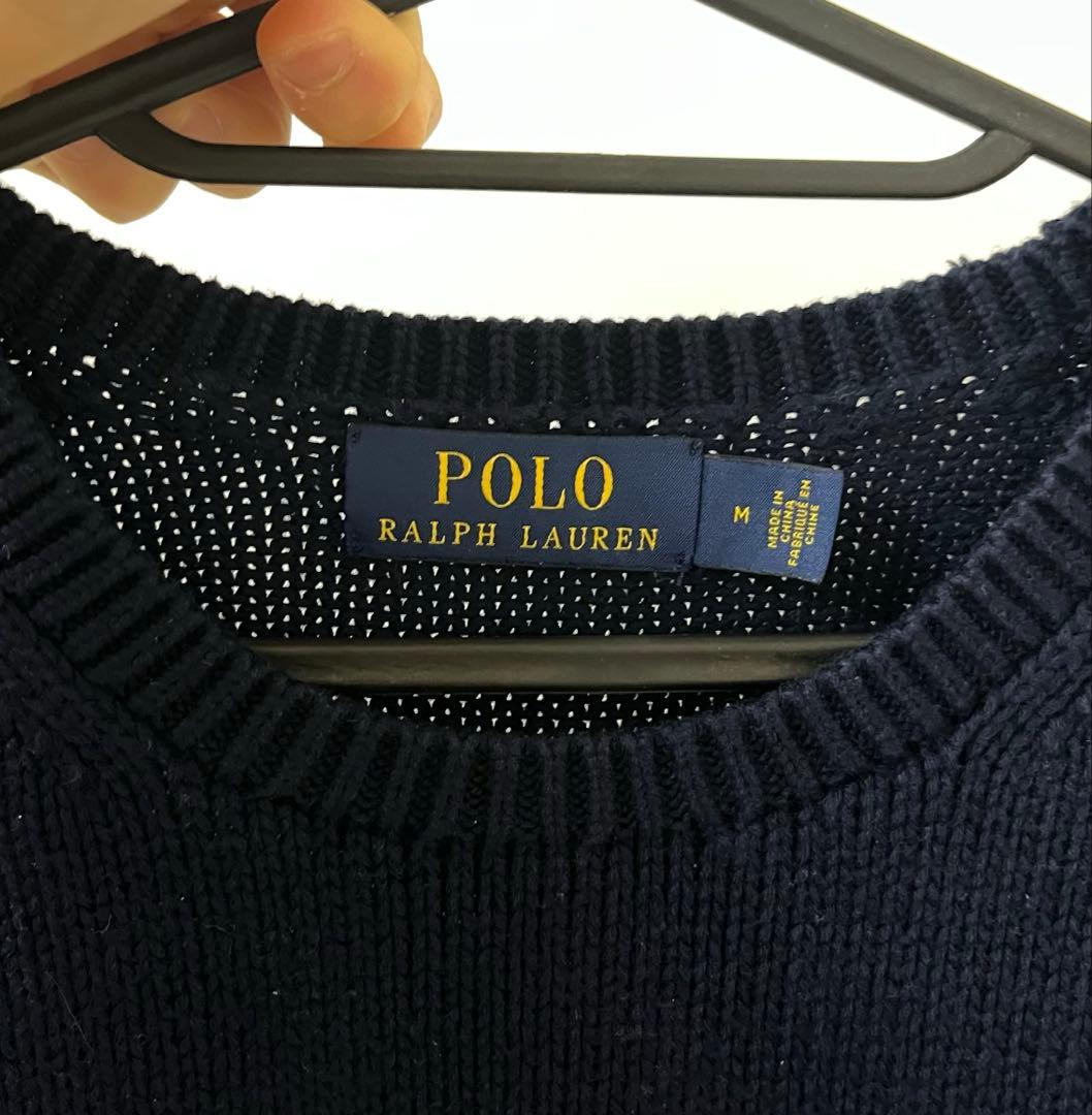 さ*ー様 ポロラルフローレン RLロゴ クルーネック ニット セーター Mサイズ