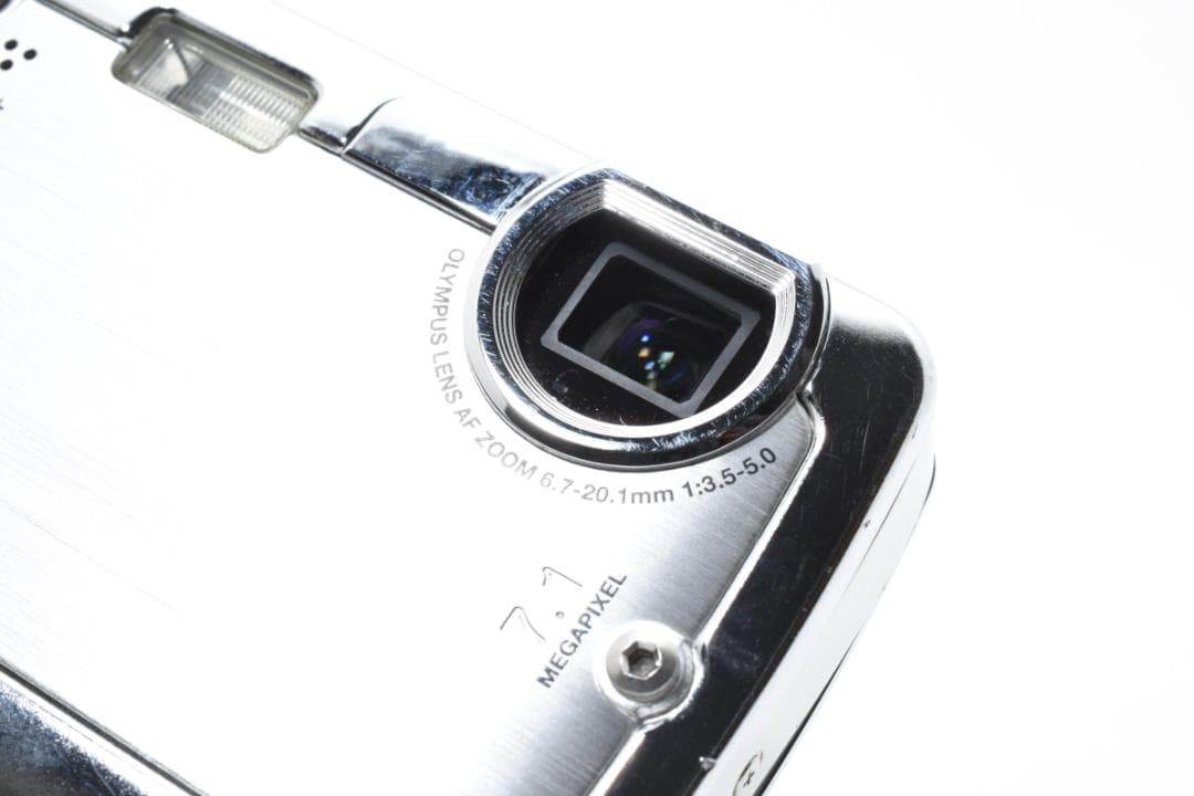 【動作好調】 オリンパス ミュー μ720SW　シャイニーシルバー コンデジ