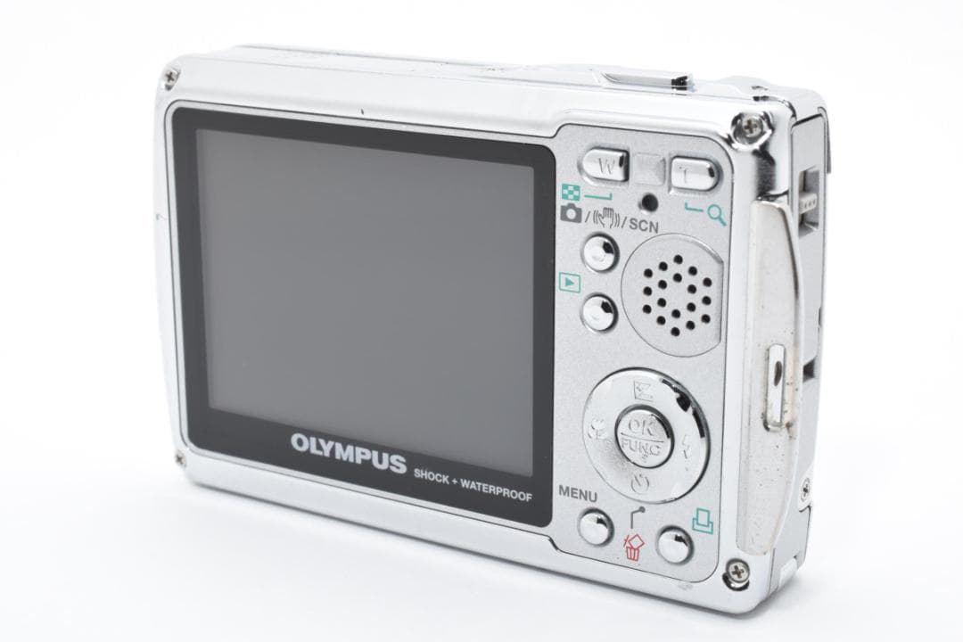【動作好調】 オリンパス ミュー μ720SW　シャイニーシルバー コンデジ