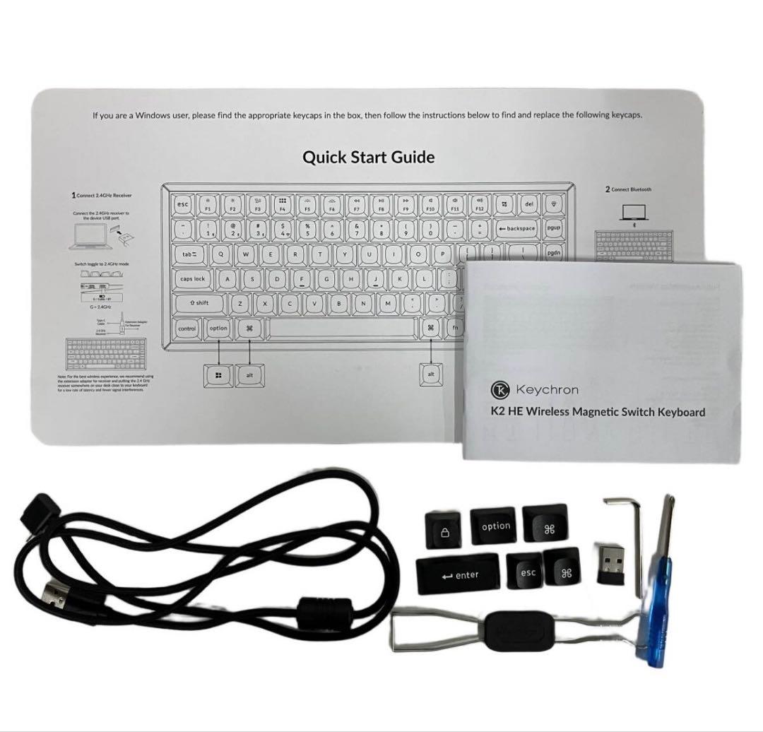 キーボード keychron k2 he black