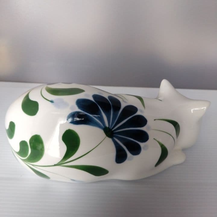 ダンスク 眠れる猫の置物(大)