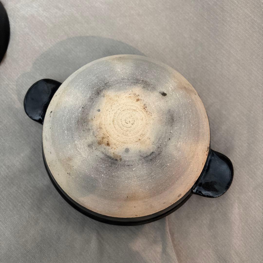 【良品】長谷園　かまどさん　二合　しゃもじ付　土鍋　2合炊き