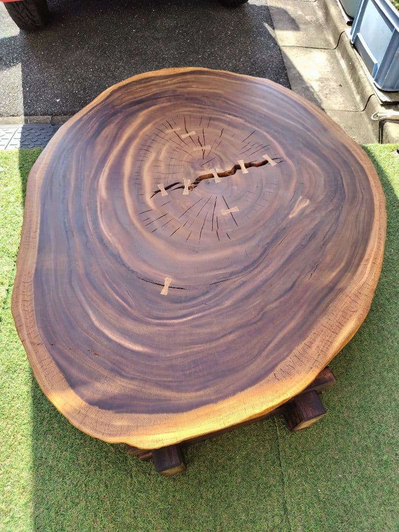 2月12日まで発送不可 一枚板テーブル