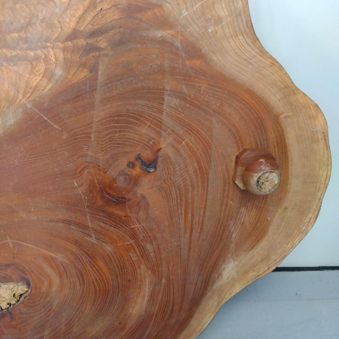 花台　A 　アンティーク　木目　一本木