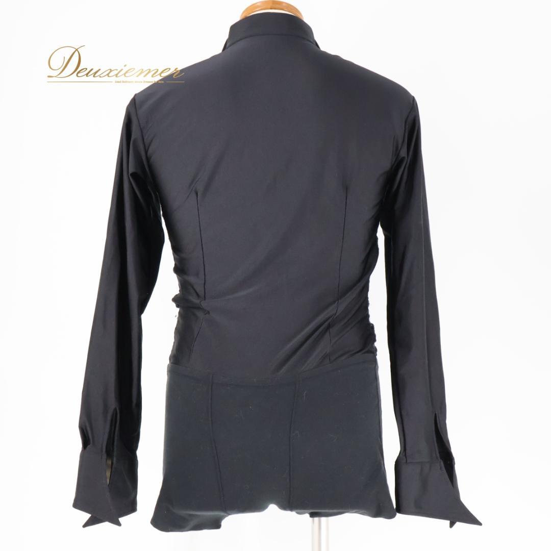 【日本製 社交ダンス衣装】ブラック TAKADANCE シャツ メンズ 長袖