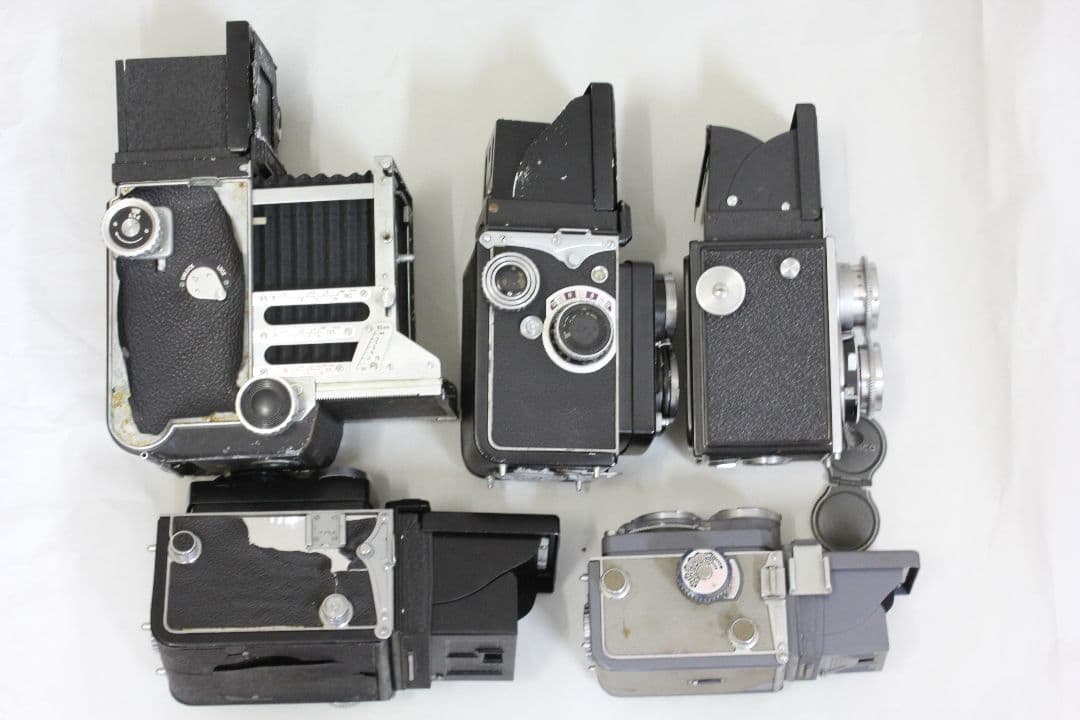 二眼レフカメラ ５台 ジャンク品 MAMIYA YASHICA RICOH 等