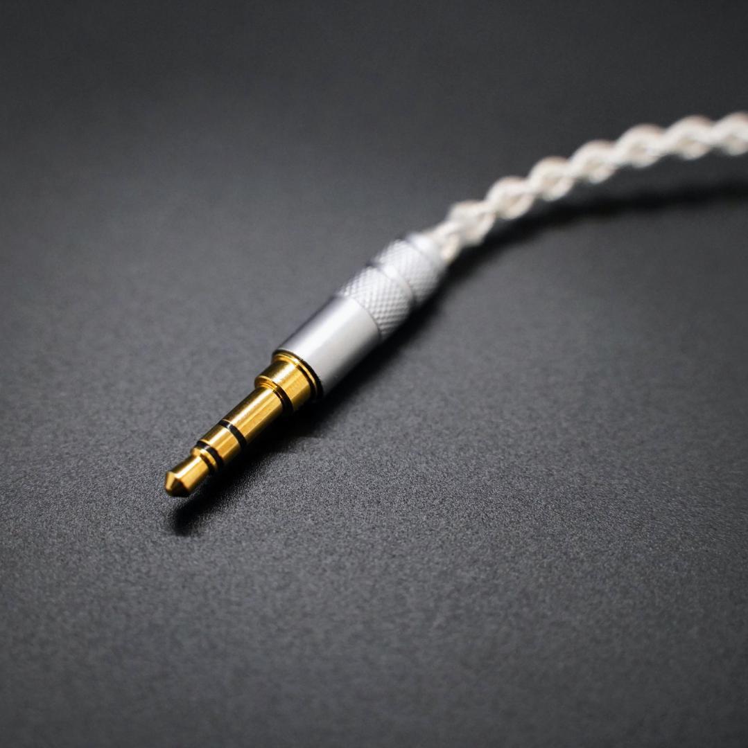 【1点のみ】7N粒子単結晶銅銀メッキ リッツ構造ケーブルMMCX3.5mm