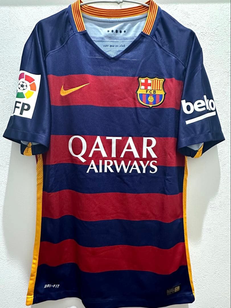 【メッシ#10】 バルセロナ ユニフォーム 選手仕様 15/16 Sサイズ