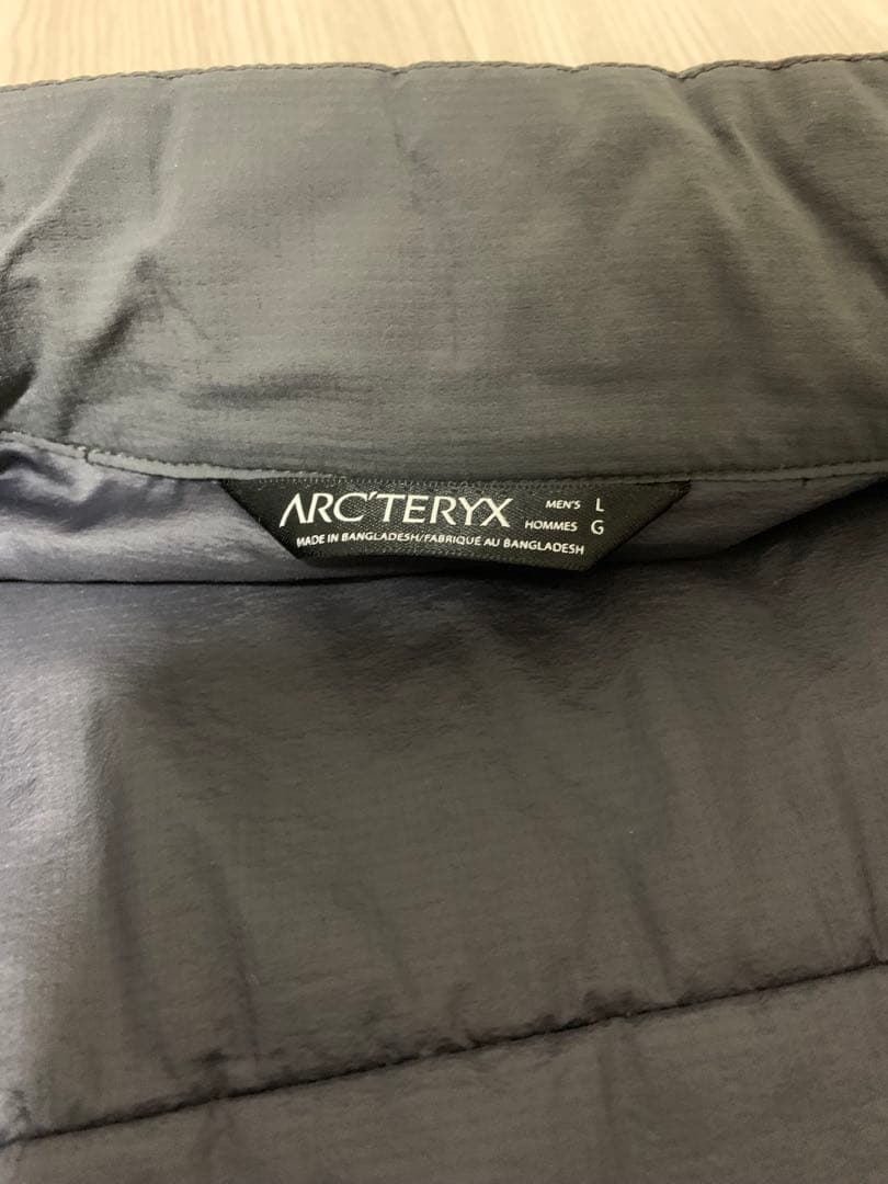 arc'teryx atom LT jacket グレー 中古品