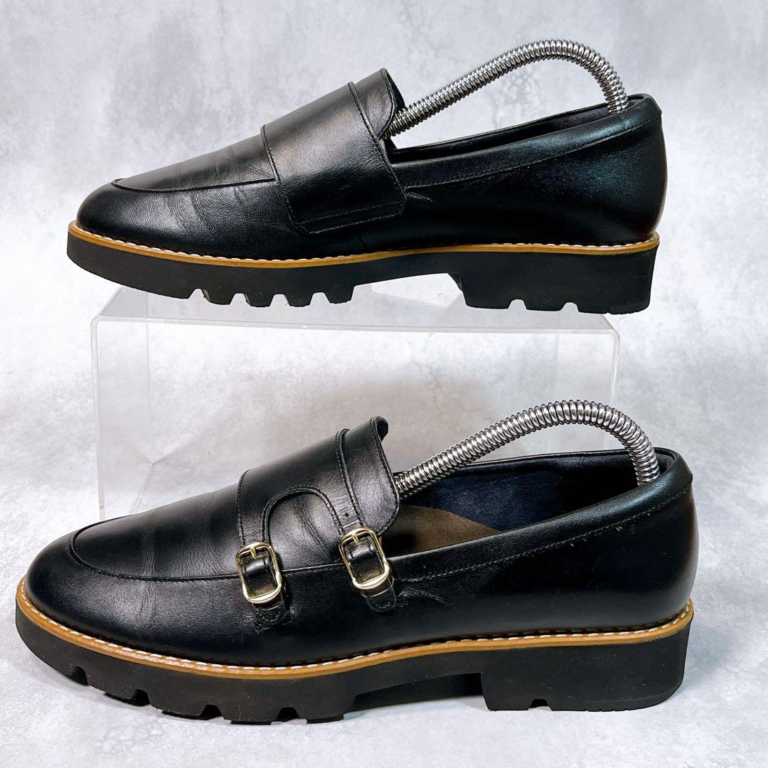 ☆美品☆【アシックスウォーキング】 ローファー (24) ダブルモンク　GEL