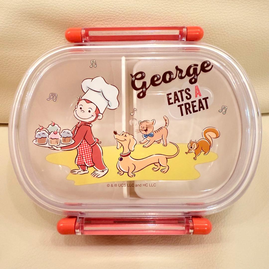 【最終価格‼️総額9,300円】おさるのジョージ お弁当 水筒 箸 ５点セット