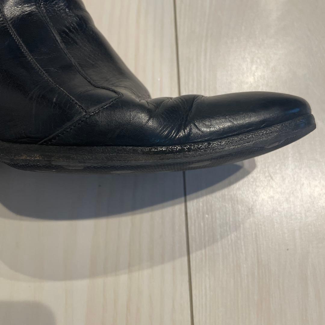 Dior homme ブラックレザー ヒールブーツ 41