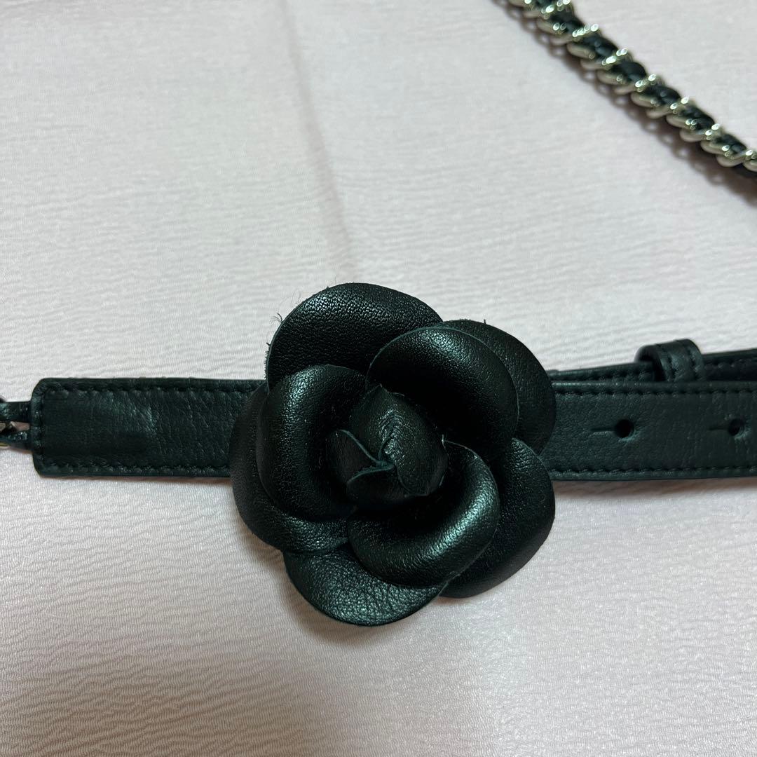 インゲボルグ カメリアレザーチェーンベルト