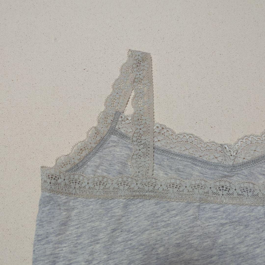 【美品♡】 ヒステリックグラマー　ヒスガールレース紐キャミソール　グレー