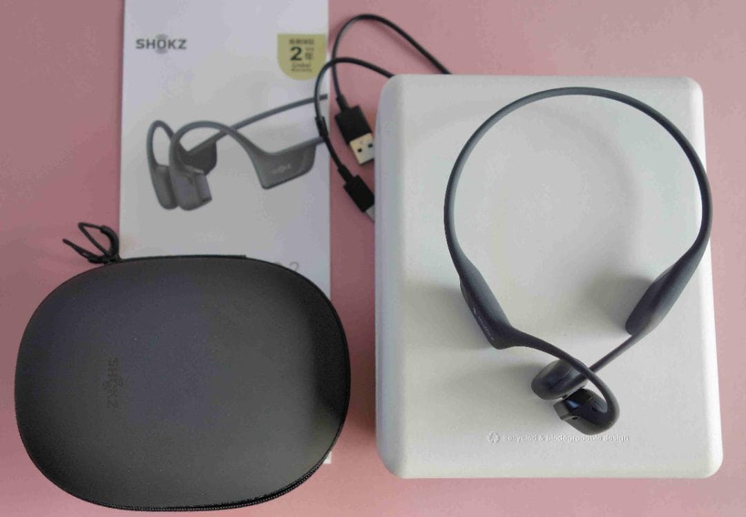 SHOKZ 骨伝導イヤホン ブラック