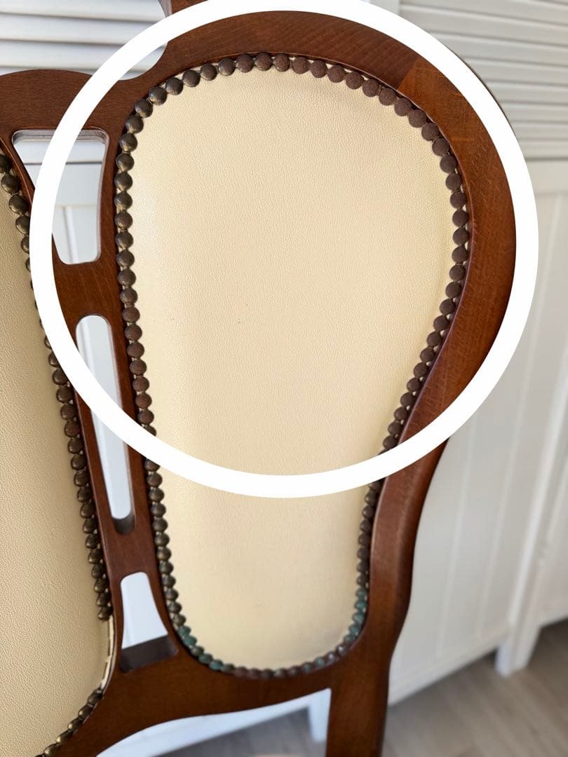 ④サルタレッリ ダイニングチェア 猫脚チェア 1脚　(4脚同時販売)