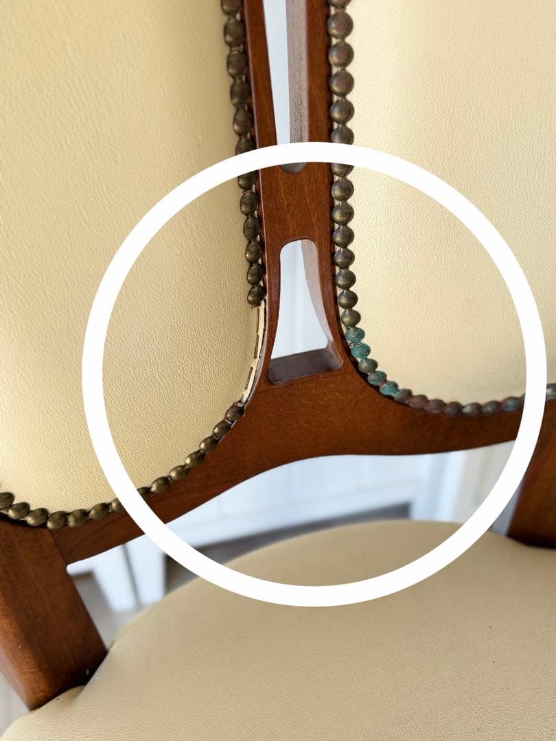 ④サルタレッリ ダイニングチェア 猫脚チェア 1脚　(4脚同時販売)