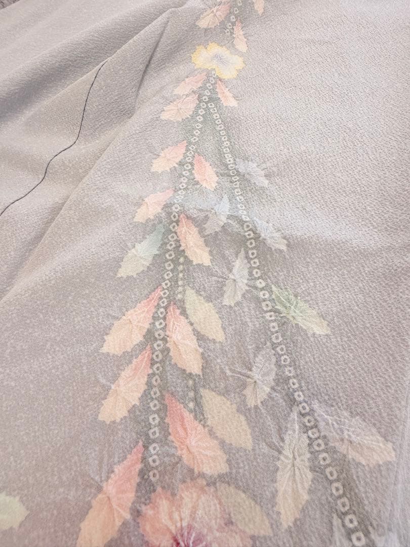 新品 高級 訪問着 正絹 絞り 辻が花 パステルカラー たたき染め ぼかし染め