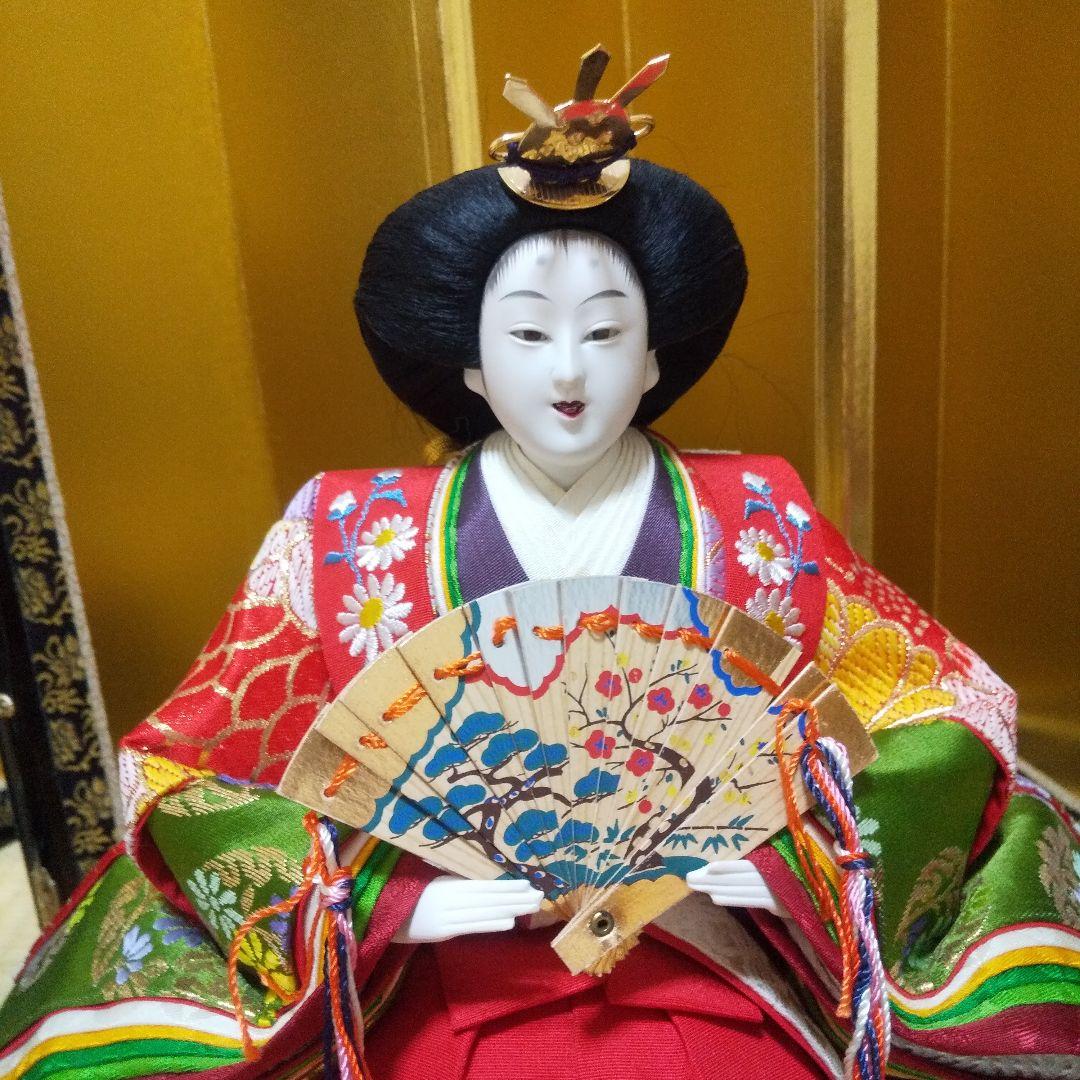雛人形 御雛様 御内裏様 男雛 女雛 セット 久月 金屏風