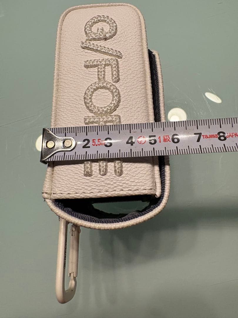 【超美品】G／FORE 距離計収納ケース ホワイト ゴルフアクセサリー 合成皮革