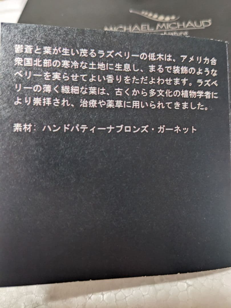 MICHAEL MICHAUD ラズベリー ネックレス