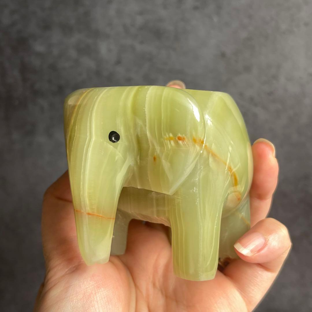 アフガニスタン オニキス 手彫り キャンドルホルダー アクセサリー入れ