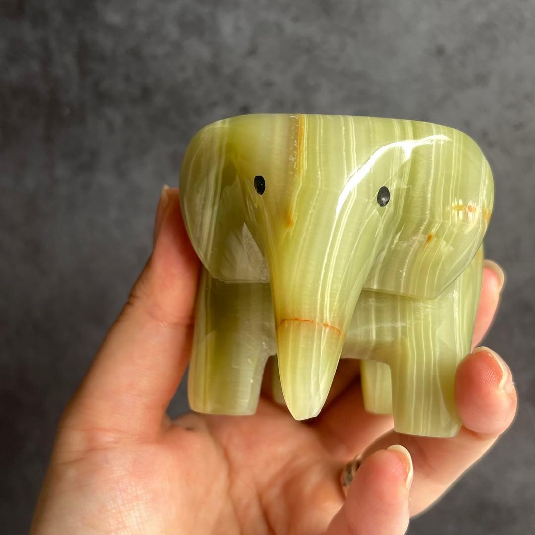 アフガニスタン オニキス 手彫り キャンドルホルダー アクセサリー入れ