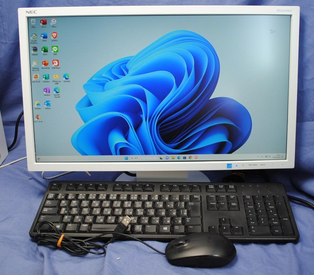 即使用できる!22ワイドモニターセット/富士通 i3-7100 M.2SSD