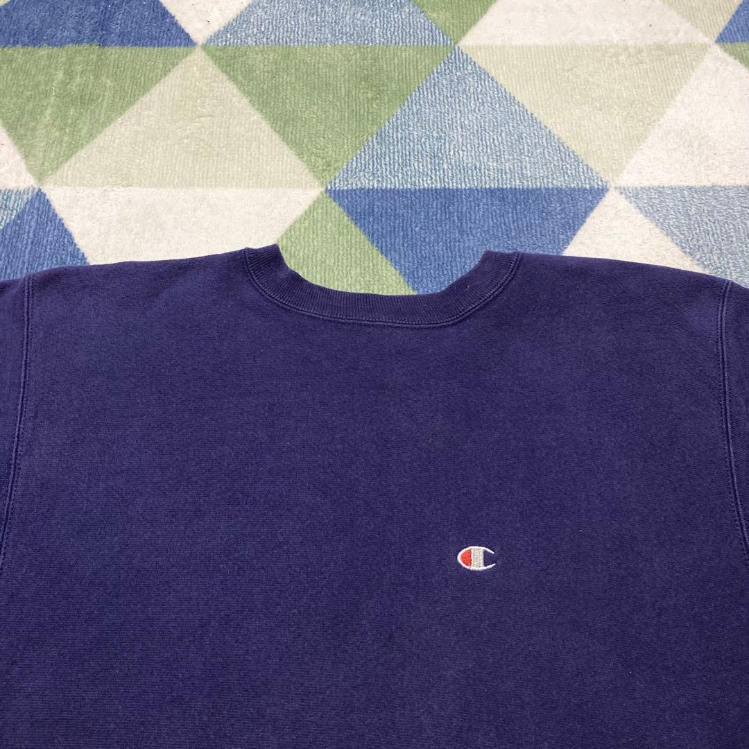 90s Championパープル リバースウィーブ刺繍タグ Lサイズ メキシコ製