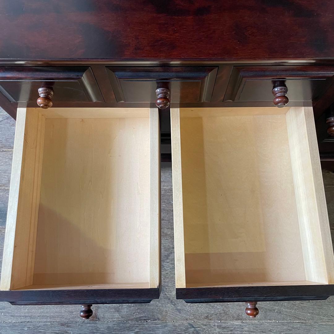 九州民芸家具 ミラードレッサー 化粧台 天然木 桜 アンティーク家具 和家具