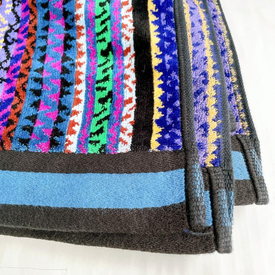 MISSION ミッソーニ シングル タオルケット ブルー綿毛布