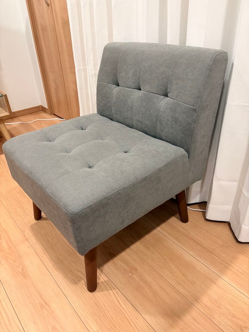 弘益 MLD-LS001S(GR) ミルド 1Pソファ グレー