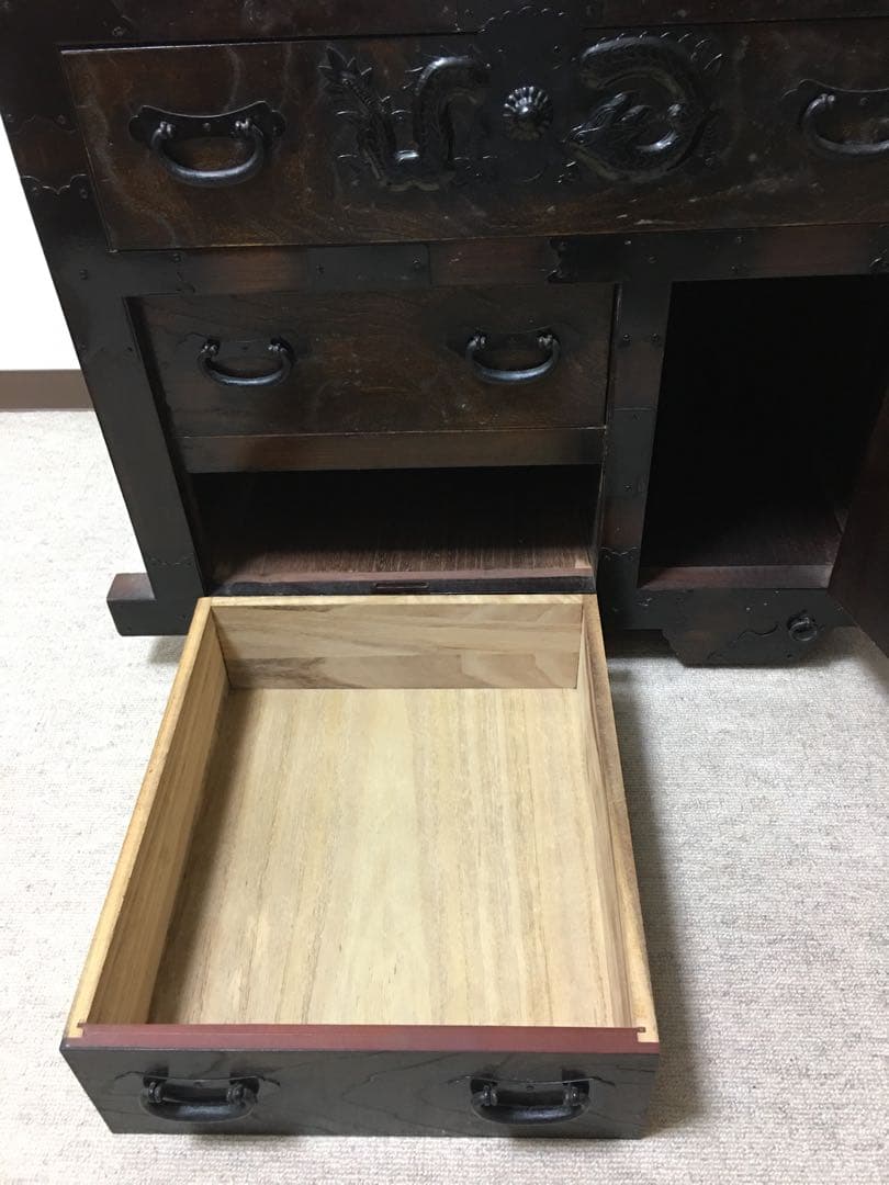 アンティーク　民藝コロ付きミニ和ダンス