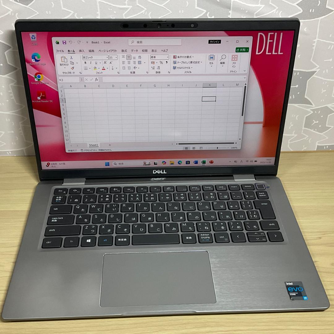 美品＞Dell E7420 i7/14インチ4K液晶/SSD搭載/オフィス付