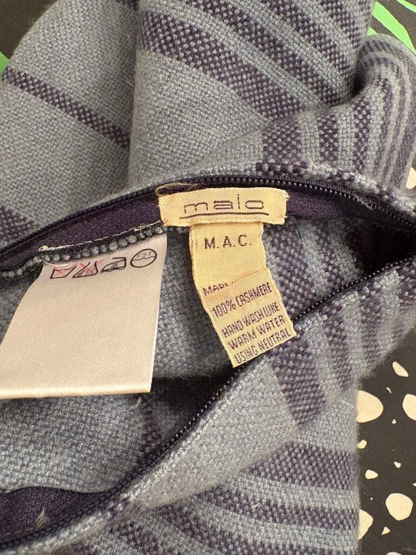 最高級カシミア　クッションカバー　malo マーロ イタリア製　カシミア100%