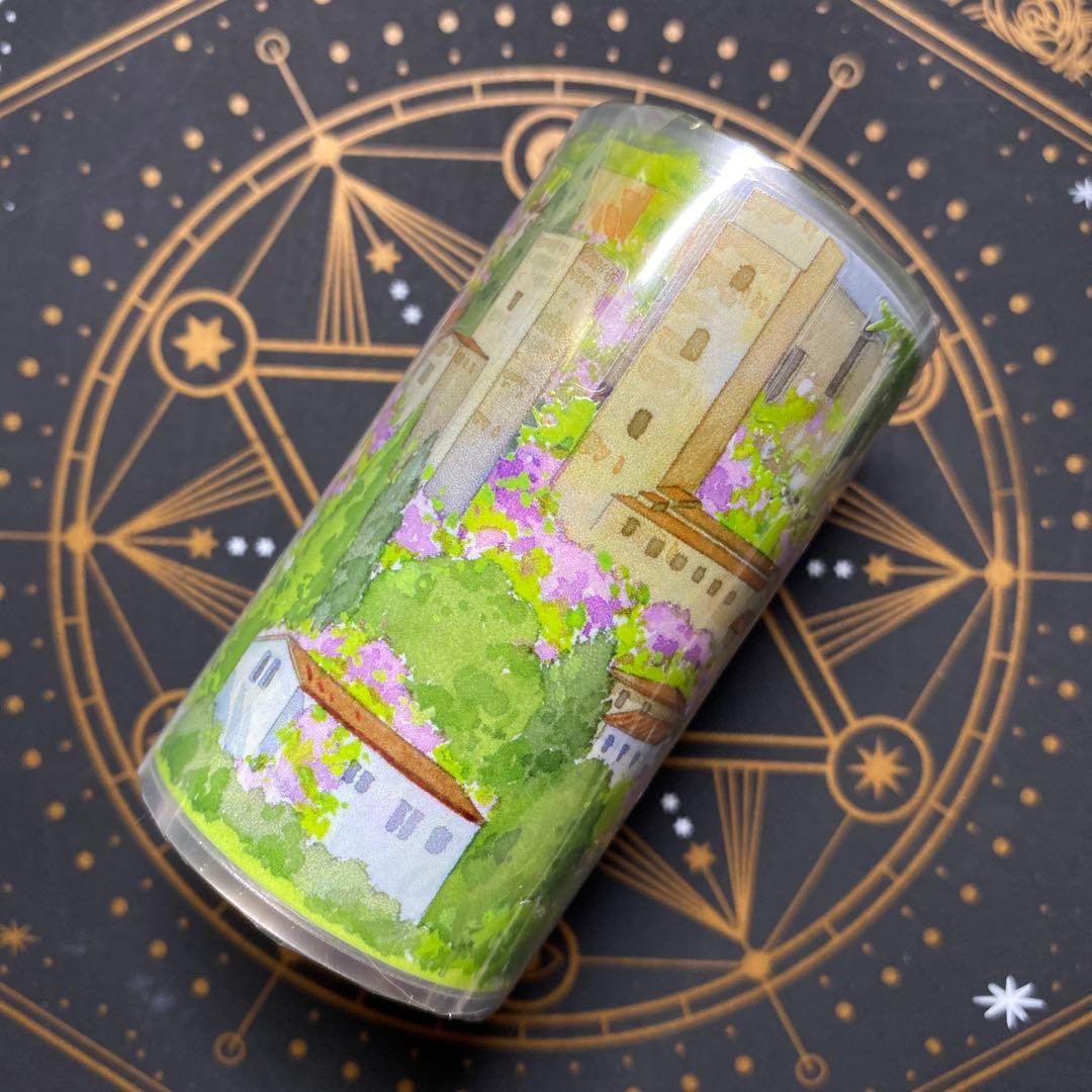 【9494】海外　5m巻　PETカッティングマスキングテープ　建物　装飾背景系