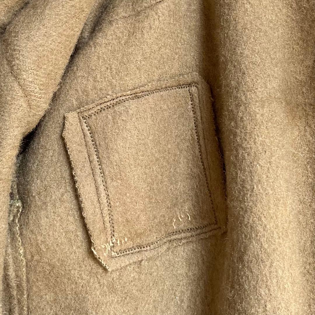 30s 40s  Navyダッフルコート イギリス軍 ユーロ 古着