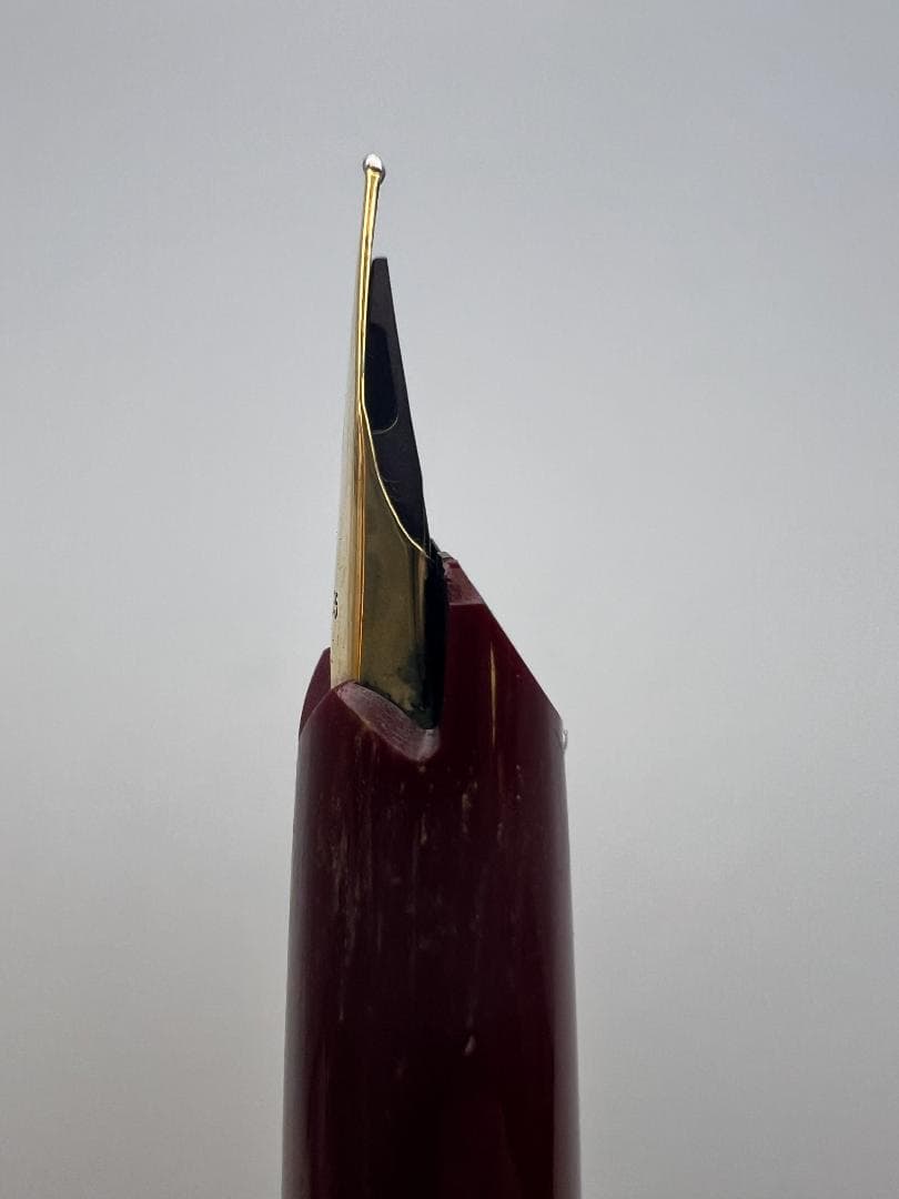 【海】Montblanc モンブラン K14 万年筆 585 ボルドー色